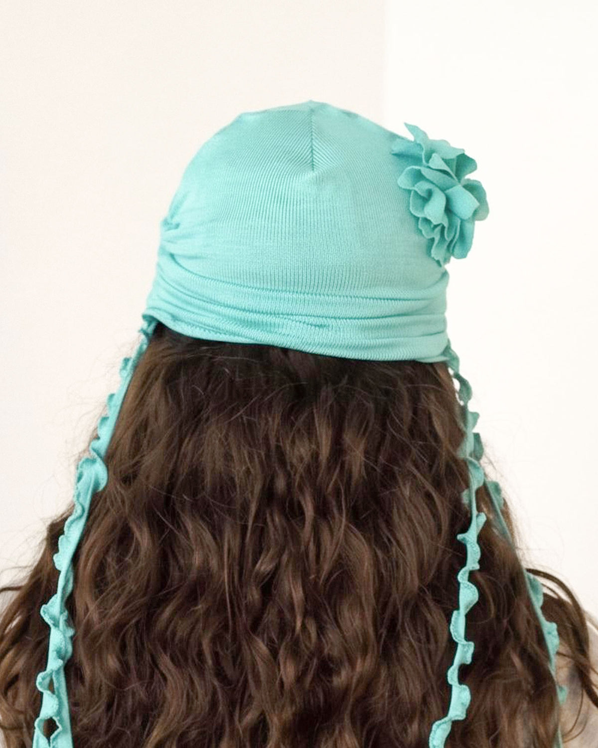 LOLA BEANIE IN AQUA