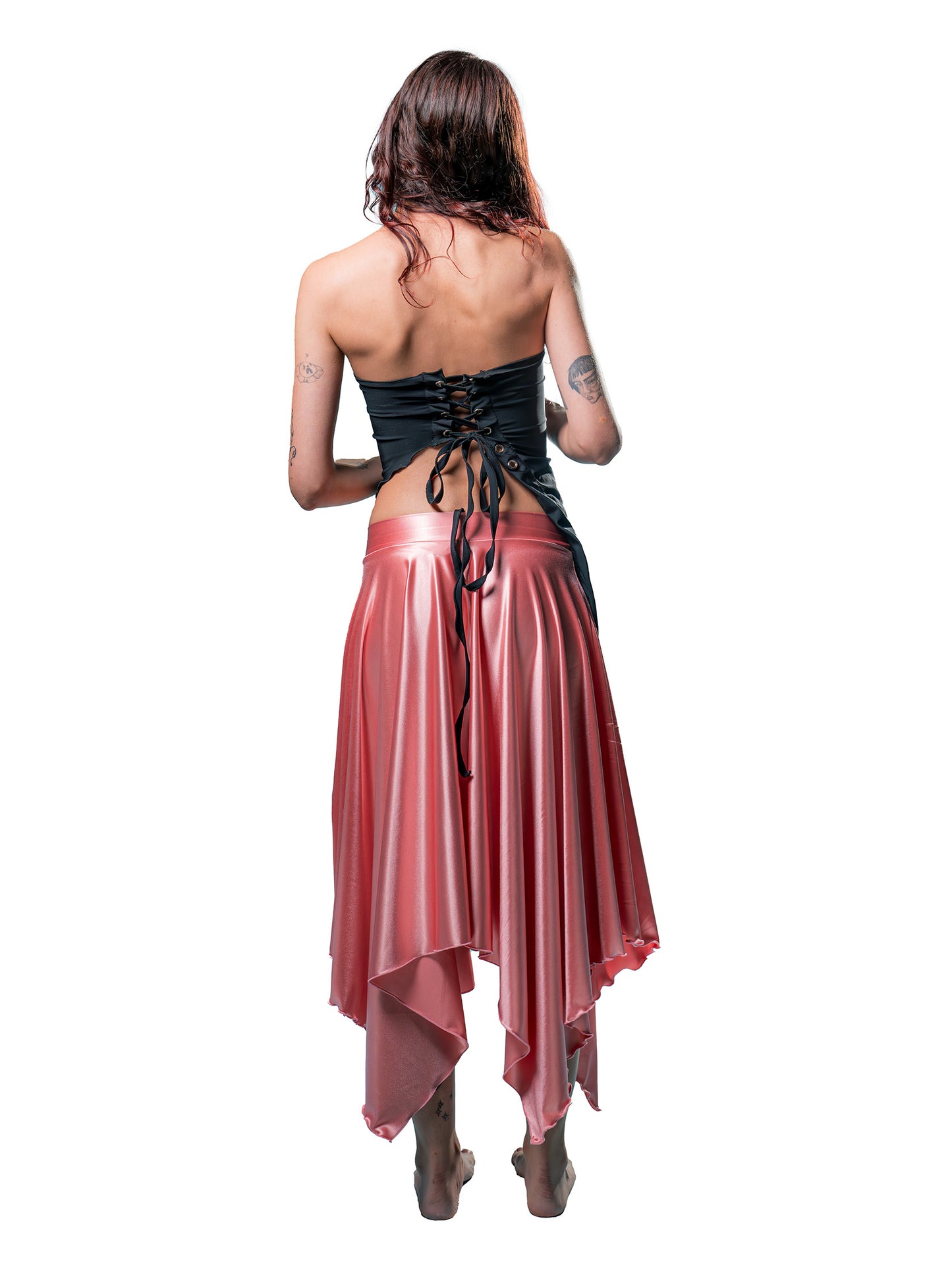 Nimara Skirt Satin Lycra