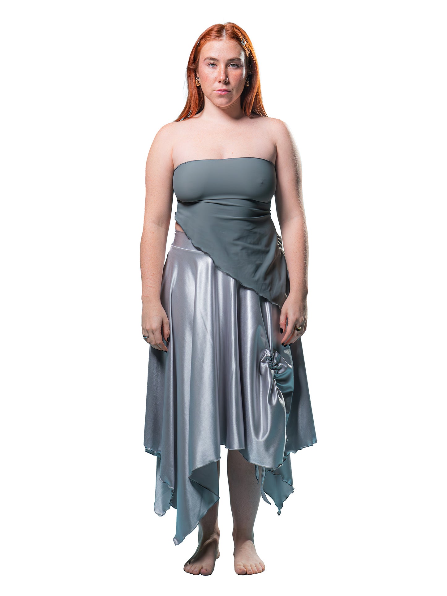 Nimara Skirt Satin Lycra