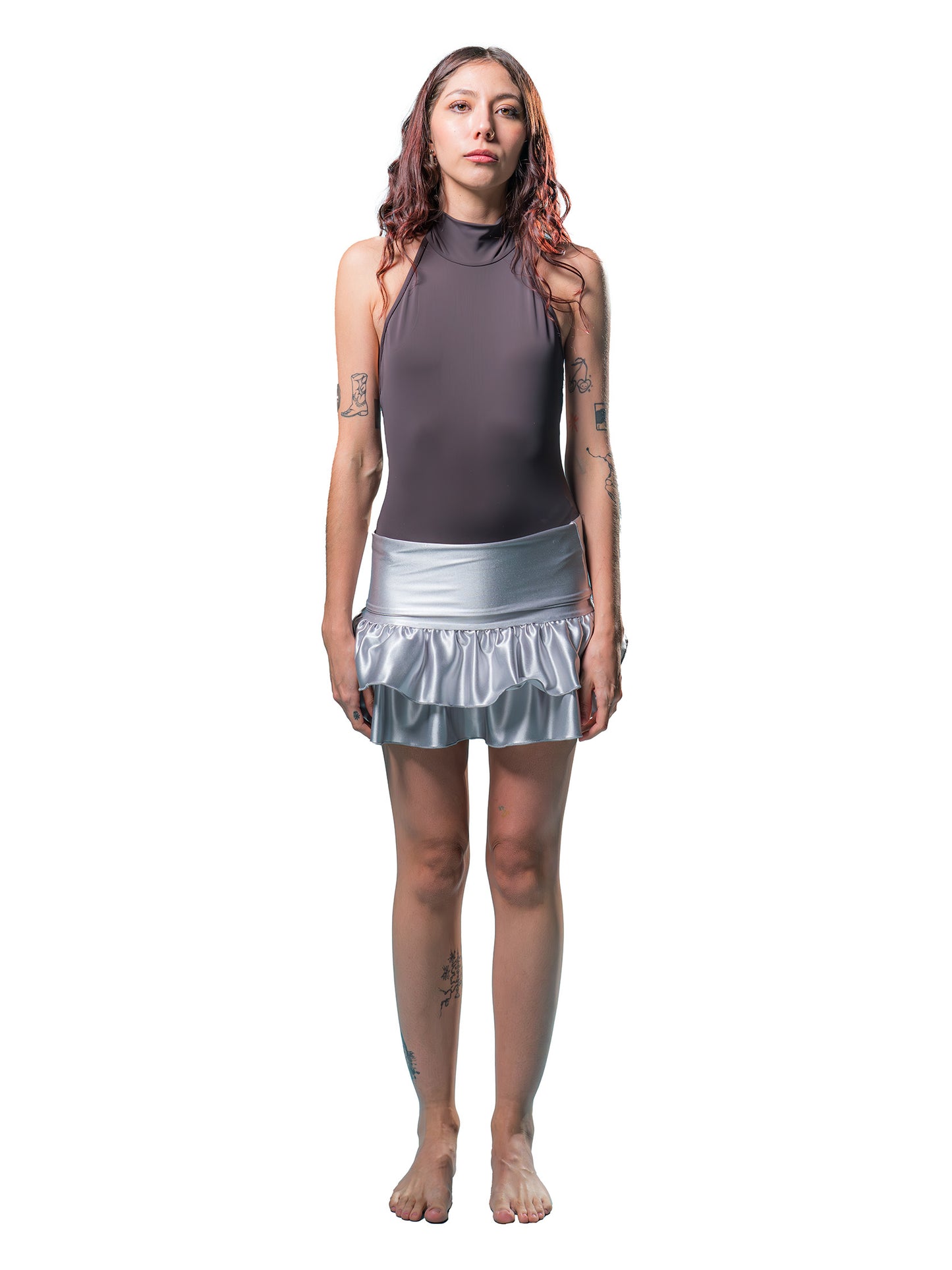 Seraphina Miniskirt Satin Lycra