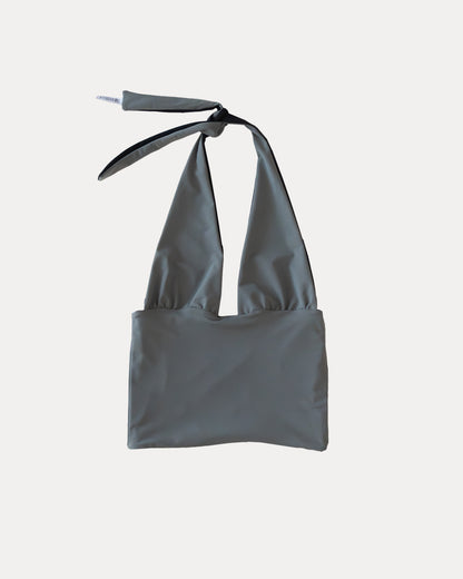 333 HALTER REVERSIBLE IN BLACK/GREY