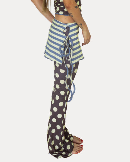 333 PANTS IN STRIPES/POLKA