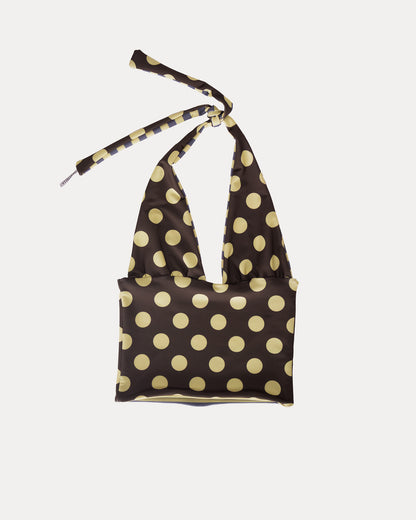 333 HALTER REVERSIBLE IN POLKA/STRIPES