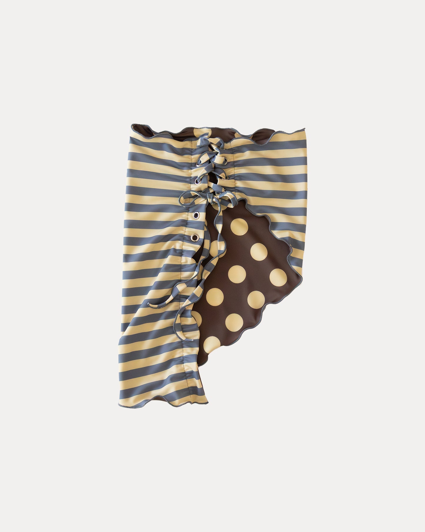 ETHEREA TOP REVERSIBLE IN POLKA/STRIPES
