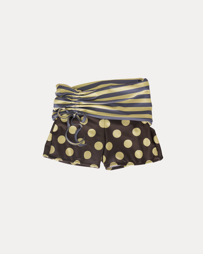 333 SHORTS IN STRIPES/POLKA