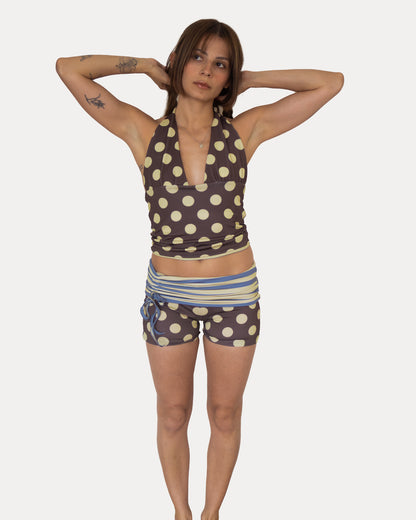333 SHORTS IN STRIPES/POLKA