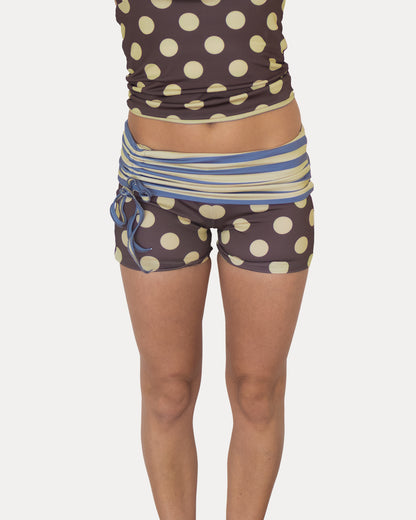 333 SHORTS IN STRIPES/POLKA