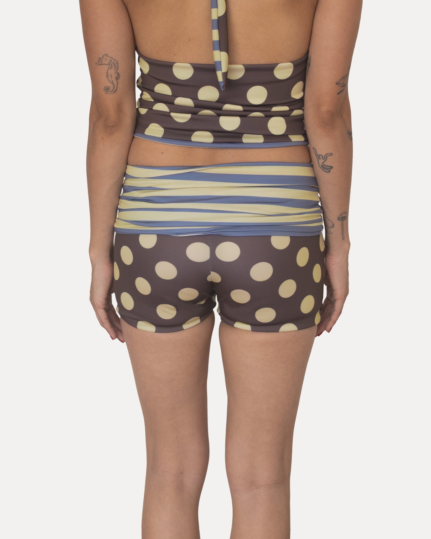 333 SHORTS IN STRIPES/POLKA