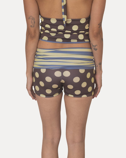 333 SHORTS IN STRIPES/POLKA