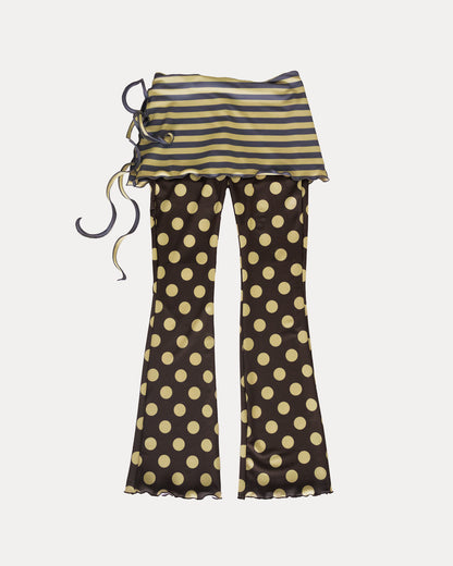 333 PANTS IN STRIPES/POLKA