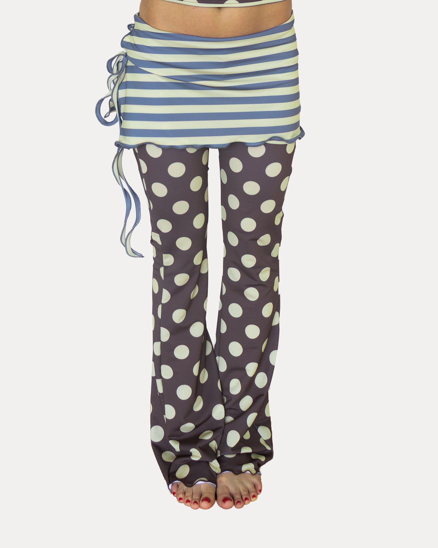 333 PANTS IN STRIPES/POLKA