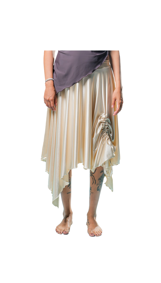 Nimara Skirt Satin Lycra