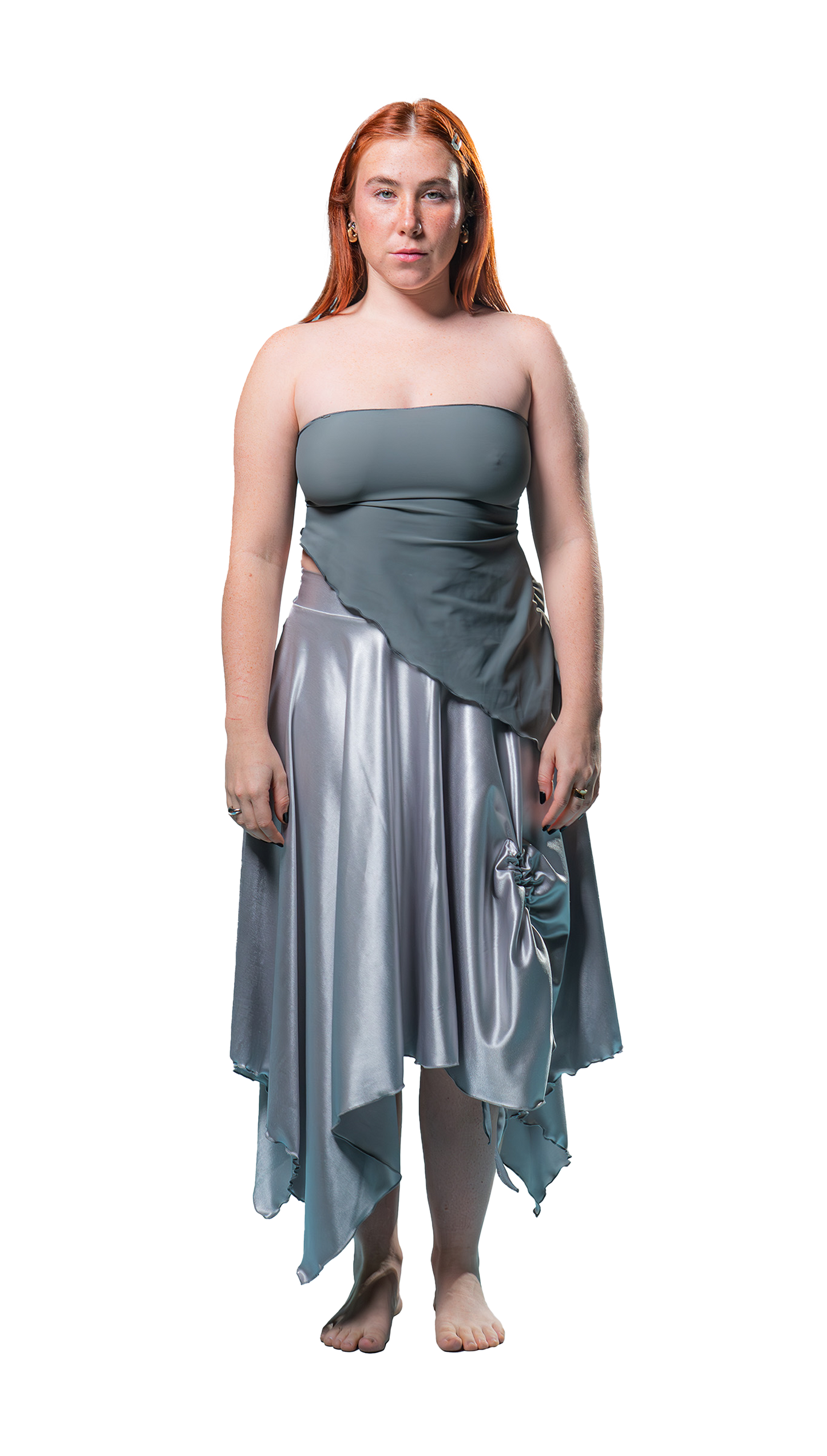 Nimara Skirt Satin Lycra