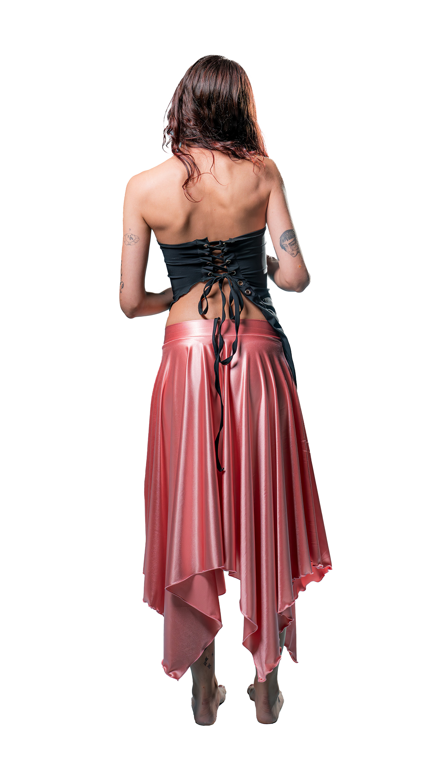 Nimara Skirt Satin Lycra
