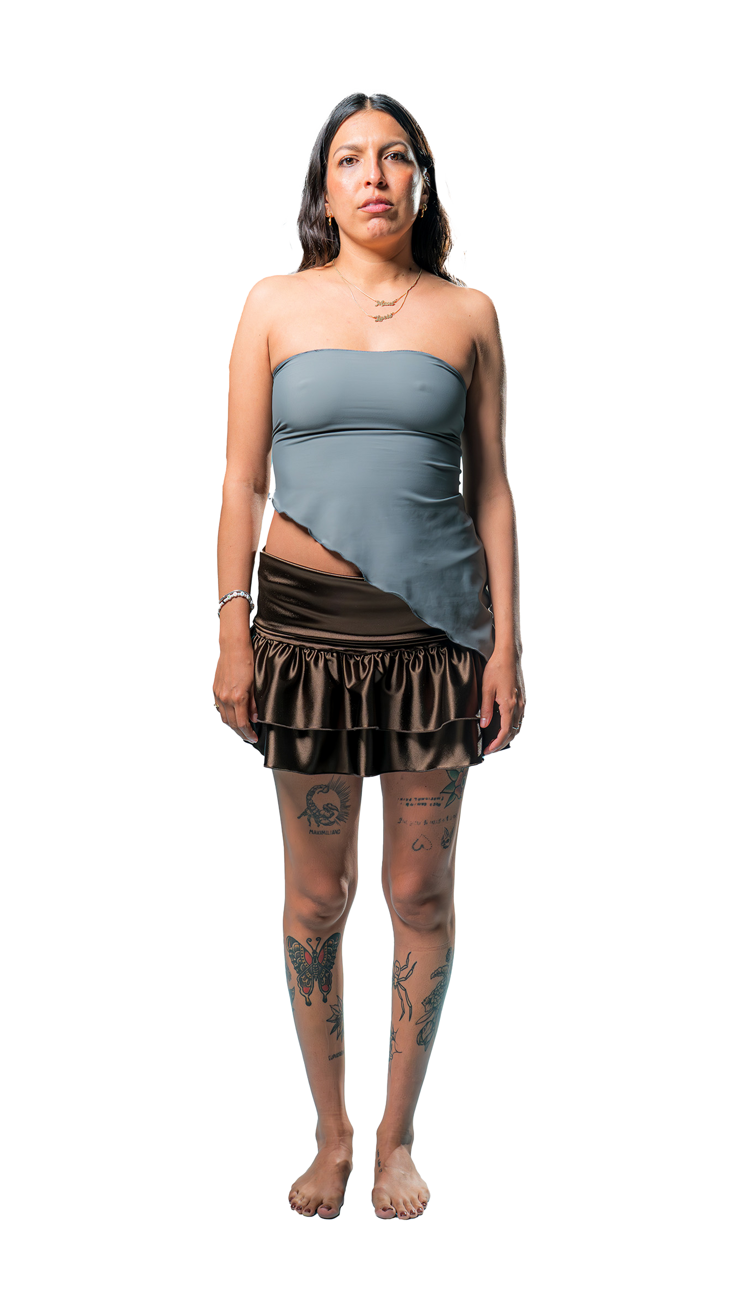 Seraphina Miniskirt Satin Lycra