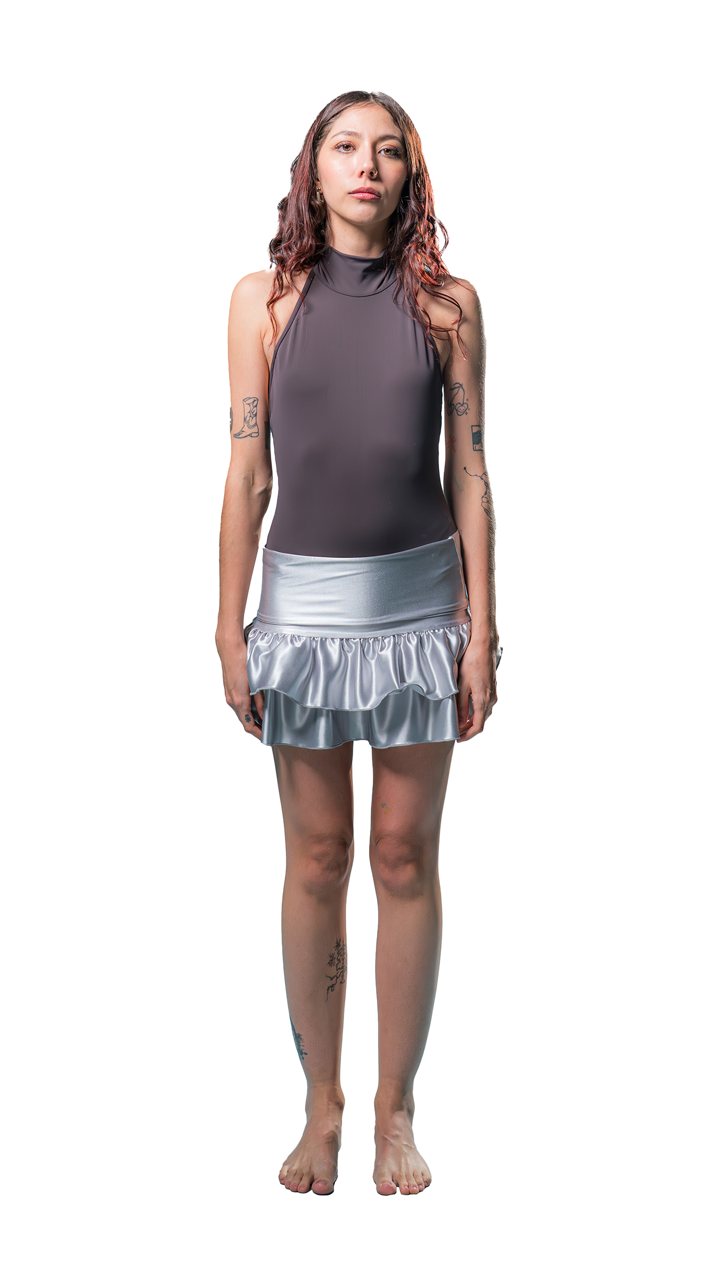 Seraphina Miniskirt Satin Lycra