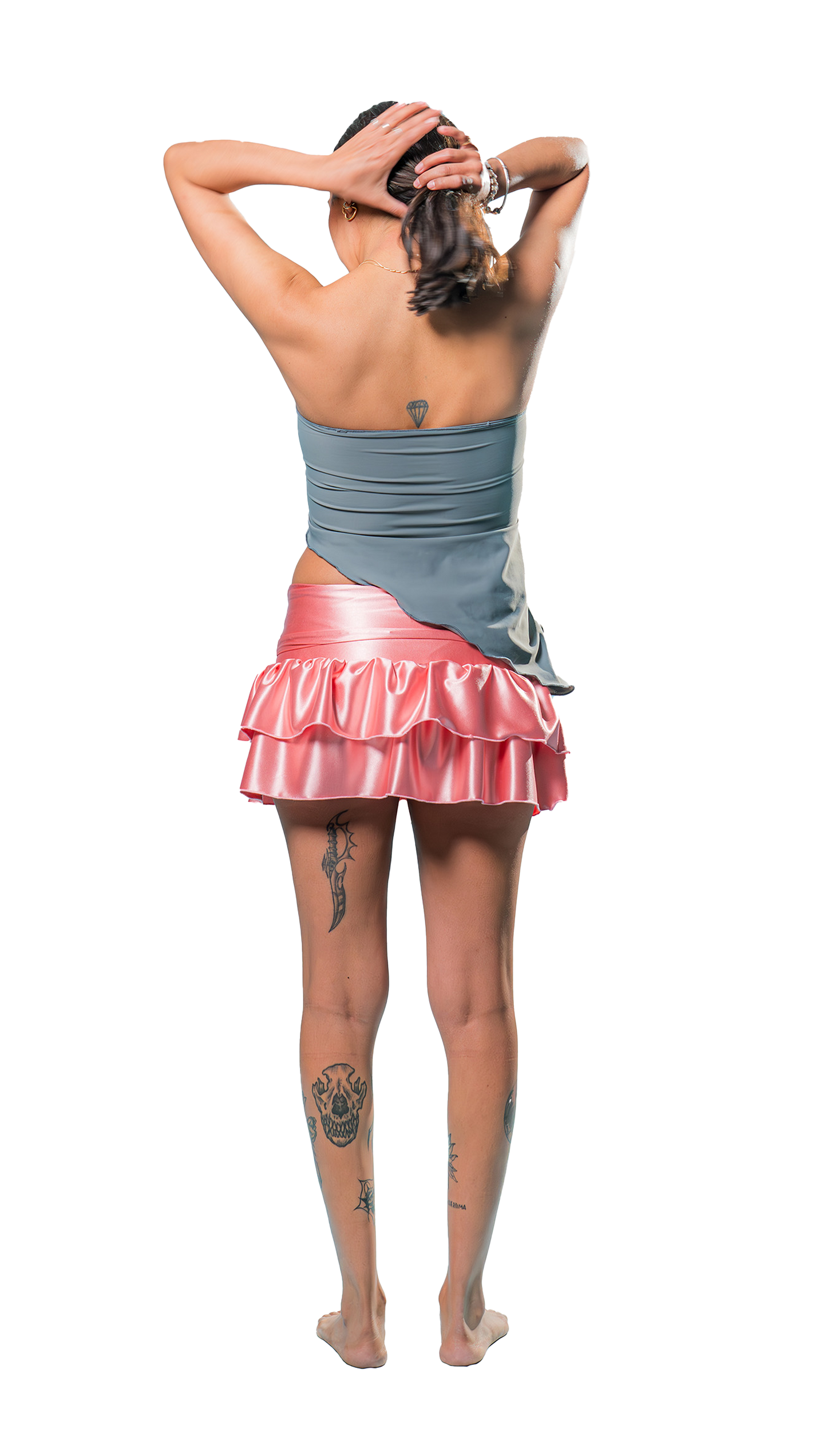Seraphina Miniskirt Satin Lycra