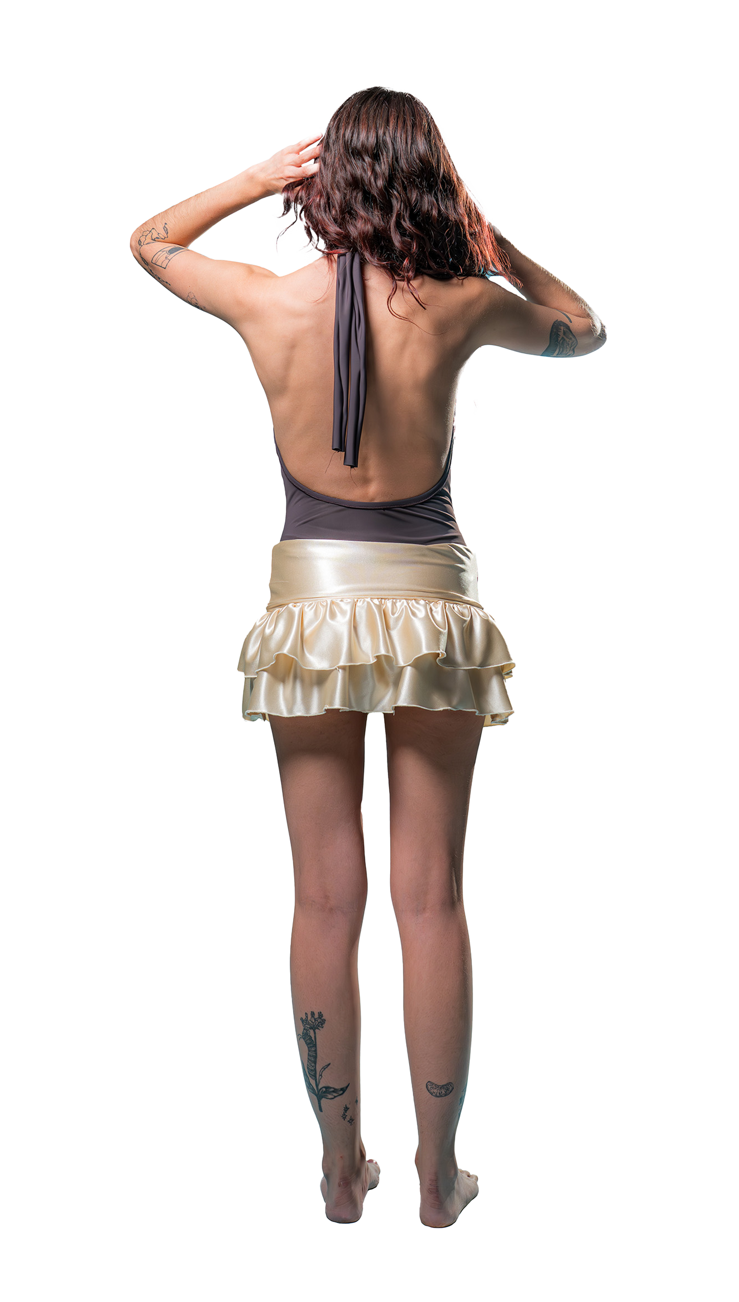 Seraphina Miniskirt Satin Lycra