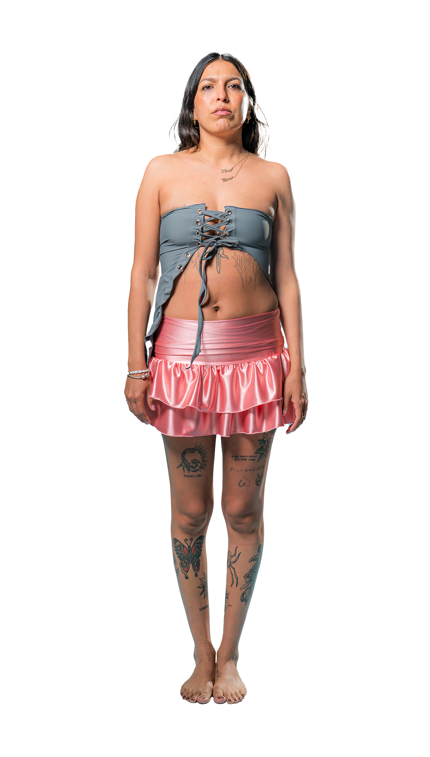 Seraphina Miniskirt Satin Lycra