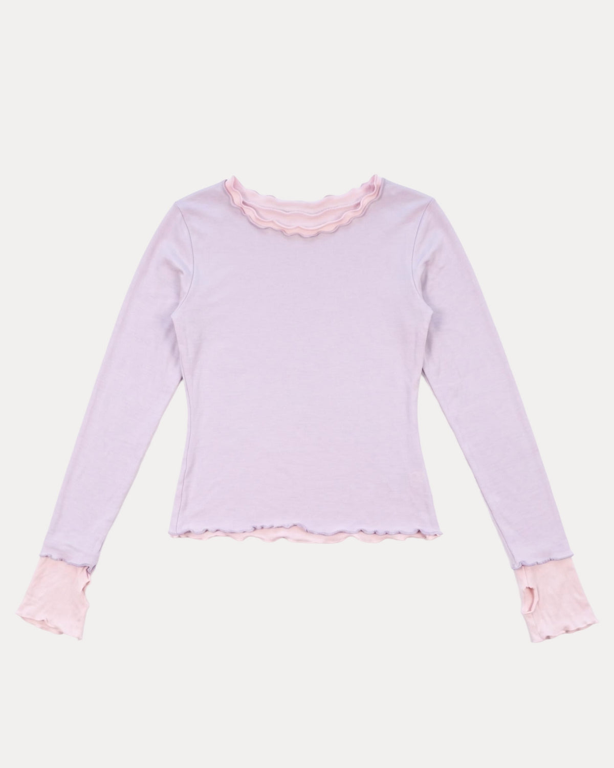 NINA DOUBLE TOPS IN LILAC OVER PINK