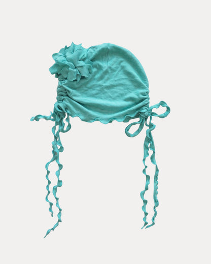 LOLA BEANIE IN AQUA