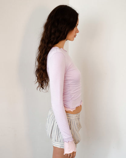 NINA DOUBLE TOPS IN LILAC OVER PINK