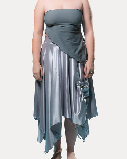 NIMARA SKIRT IN SATIN LYCRA