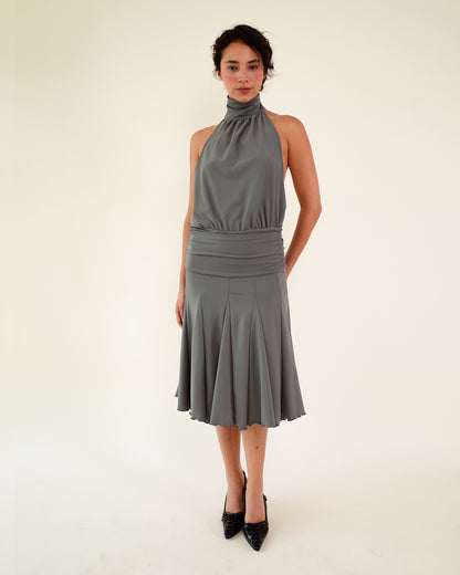LORETTA DRESS IN GREY