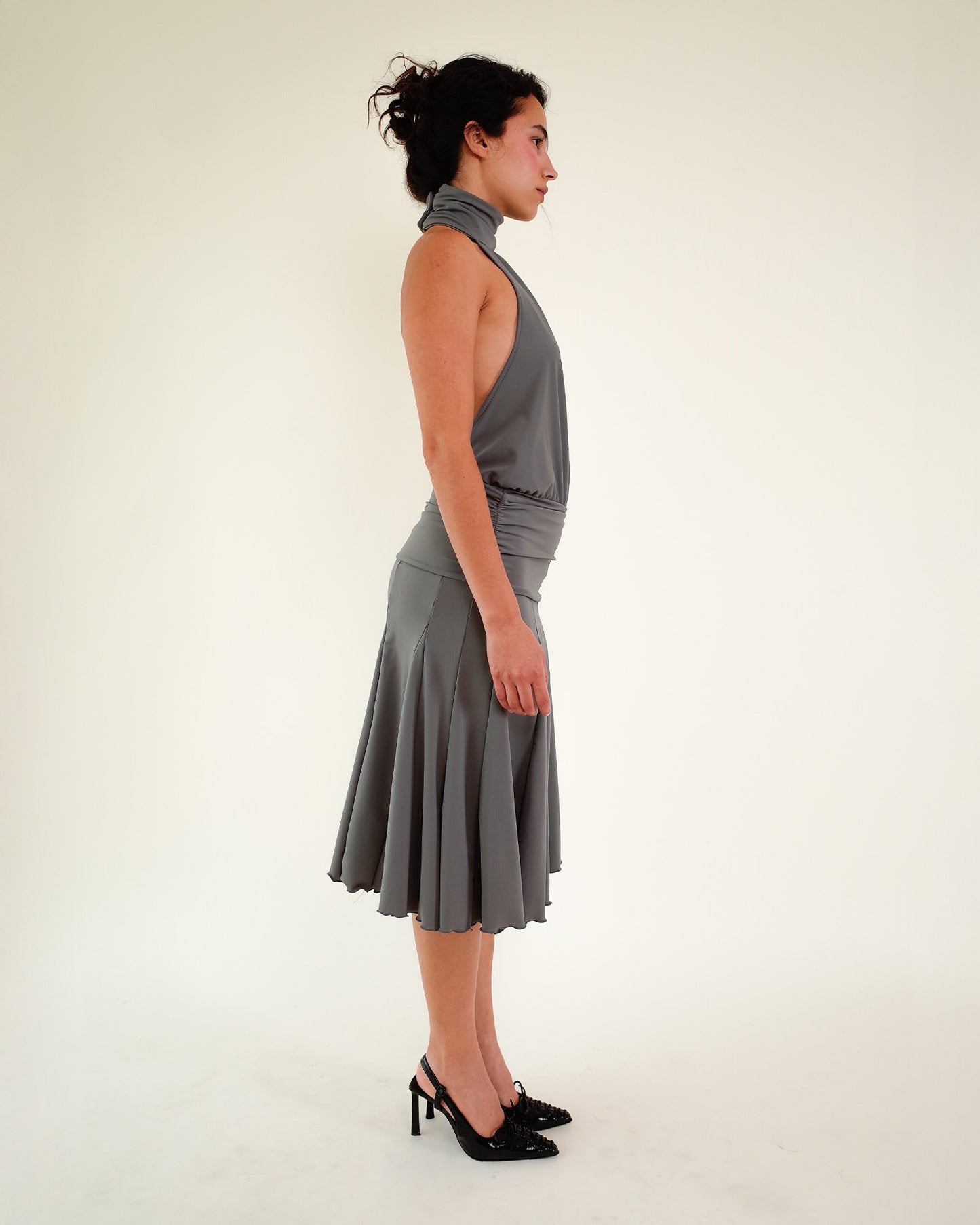 LORETTA DRESS IN GREY