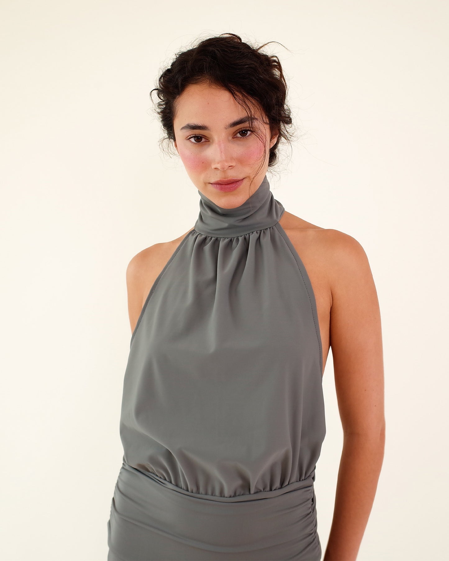 LORETTA DRESS IN GREY