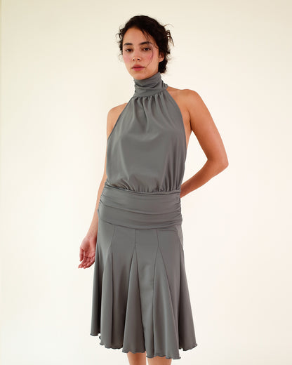 LORETTA DRESS IN GREY